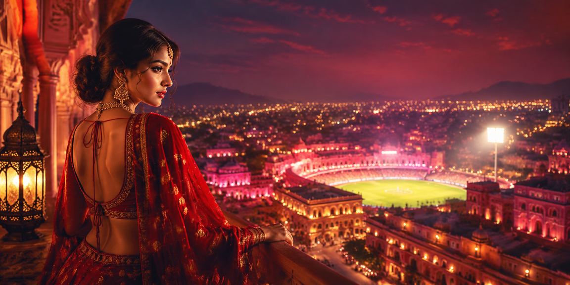 Modern Indian cricket betting and entertainment scene in Jaipur